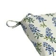 thumbnail image 3 of Mainstays 15.5"D x 17"W Texas Blue Bonnet Rectangle Outdoor Seat Pad (1 Pack), 3 of 9
