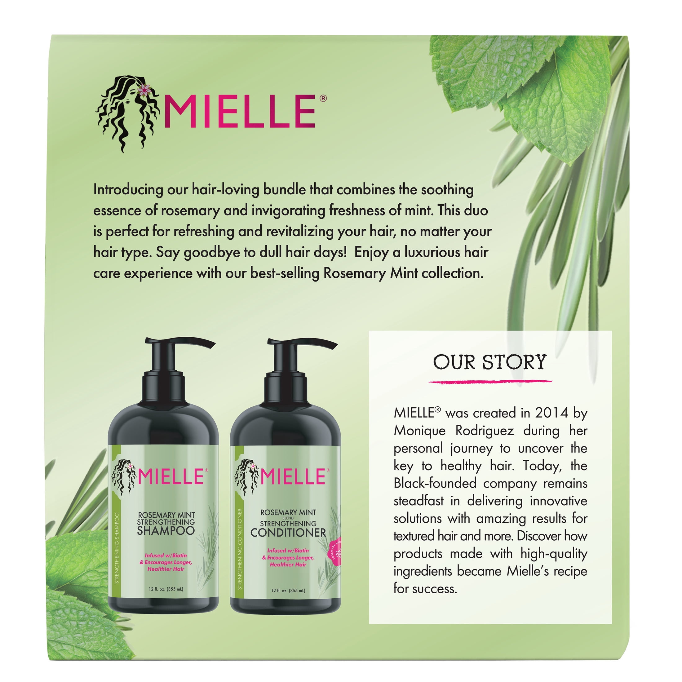 Mielle Rosemary and Mint Clarifying Shampoo and Conditioner Set