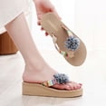thumbnail image 6 of ibiyuan Dressy Flip Flops for Women Thong Sandals Non- Tpr Sole Women Slippers Flexible Orthofeet Shoes for Women, 6 of 7