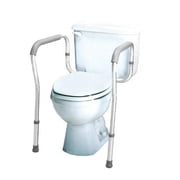 Carex Toilet Safety Frame with Height Adjustable Legs and Handles, 300 lb Weight Capacity