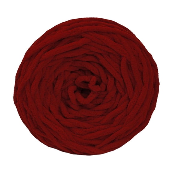 Blanket Yarn 106g/3.7oz - Chestnut Red Chenille Yarn diameter of 5 mm Super Bulky - 344.5 Yards - Knitting, Crocheting & Crafts Chunky Yarn