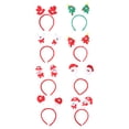 thumbnail image 2 of KAKOWELY 8 diademas navideñas con diseño de pelusa de dibujos animados, para primavera, para fiestas de Navidad (estilo variado), 2 of 5
