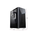 thumbnail image 3 of DIYPC Rainbow-Flash-G1 Black USB3.0 Steel ATX Mid Tower Gaming Computer Case w/ Tempered Glass Panel and Addressable RGB LED Strip, 3 of 5