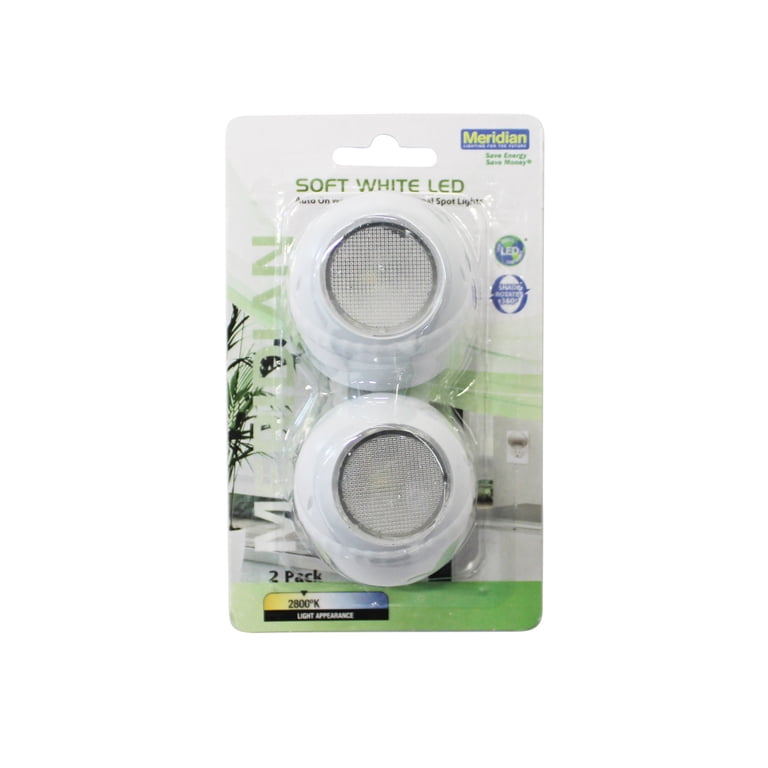 Meridian Soft White LED Rotating Night Lights, 2-Pack photo 7