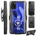 thumbnail image 1 of Compatible with TCL A3X Hybrid Luxguard Holster Phone Case Cover (Air Force Star), 1 of 1