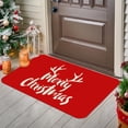 thumbnail image 6 of JingChun Merry Christmas Decorations Red Bathroom Rugs Cute Bath Mat Christmas Bathroom Decor, Bath mats for Bathroom, Non Slip Backing, Machine Washable, Bathtub,15"×23", 6 of 7