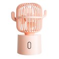 thumbnail image 1 of Ventilador portátil con diseño de cactus GJA-01 en tono rosa, 3 velocidades ajustables y ángulo de 80° para un enfriamiento óptimo. Ideal para bebés, ancianos y mujeres embarazadas. Funciona con USB,, 1 of 6