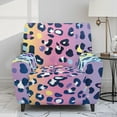 thumbnail image 2 of LedBack Leopard Print Recliner Chair Cover 4 Pieces Stretch Recliner Sofa Slipcover with Pockets Non Slip Lazy Boy Chair Protector Furniture Protecor, 2 of 8