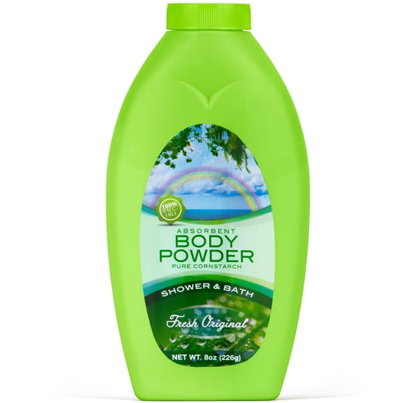 R-NEU Polvo de baño corporal para mujeres libre de talco Polvo original Fresh Breeze Botella extra grande 8 oz