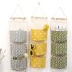 thumbnail image 2 of Bolsa de almacenamiento para colgar en la pared, organizador de armario impermeable sobre la puerta, organizador de bolsillo colgante de lino, 3 uds., 2 of 5