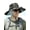 Green Camouflage, variant on Solar Fan Hat with 2 Removable Fans – Wide Brim Cooling Sun Hat, USB & Solar Powered, Outdoor Bucket Hat for Fishing Hiking Gardening Beach, Men Women