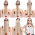 thumbnail image 5 of MY-LADY 8PCS Synthetic Clip in Hair Extensions Double Weft Full Head HairPiece Straight Natural Black Brown Blonde, 5 of 8