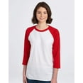 thumbnail image 2 of Premium Blend Ringspun Three-Quarter Sleeve Raglan Baseball T-Shirt, 2 of 3