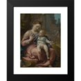 thumbnail image 2 of Correggio 19x24 Black Modern Framed Museum Art Print Titled - Mary with Basket (1525-1526), 2 of 5