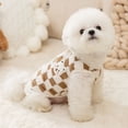 thumbnail image 6 of vnanda Pet Clothes for Dogs Pet Clothes Fashionable Checkerboard Pattern Winter Dog Vest Soft Pet Plush Jacket Coat Pet Supplies Trendy Dog Clothing, 6 of 8