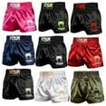 thumbnail image 2 of Original Training Muay Thai Gym Fighting Shorts Fitness Combat Sports Pants Embroidery Style Boxing Shorts Sweat Pants, 2 of 6