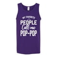 thumbnail image 2 of Wild Bobby,My Favorite People Call Me Pop-Pop Father Dad Grandpa Gift, Father's Day, Men Graphic Tank Top, Purple, 2XL, 2 of 3
