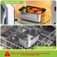 thumbnail image 4 of 7-Piece 304 Stainless Steel Food Storage Containers Set with Clear Lids, 4 of 6