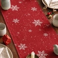thumbnail image 5 of Smile Snowman Let It Snow Christmas Winter Red Table Runner 13 x 72 Inch, 5 of 6