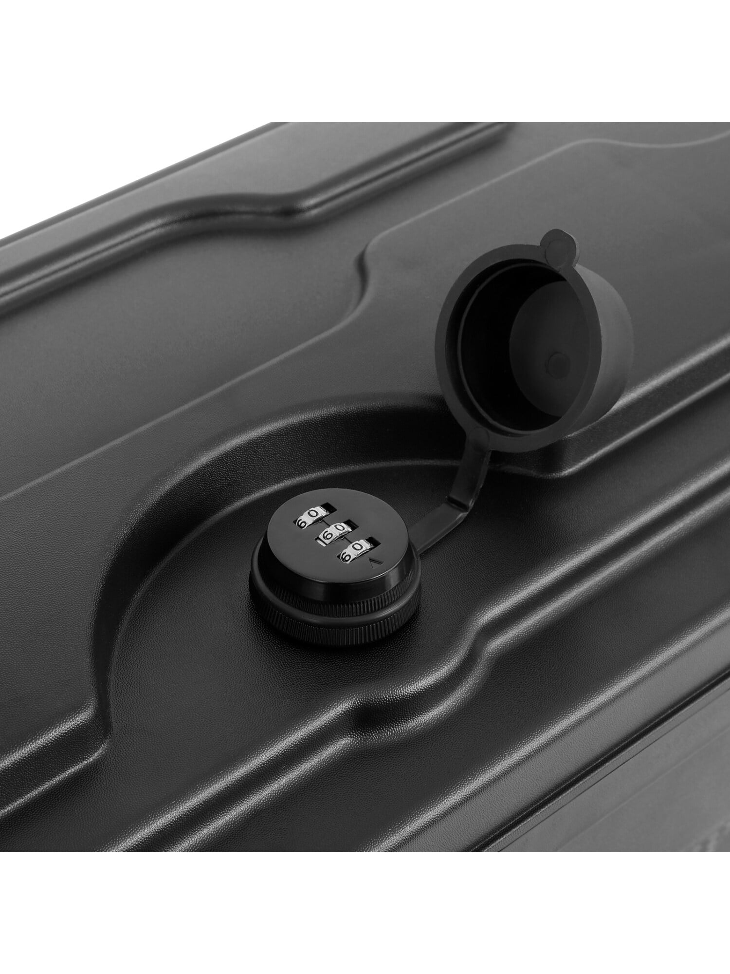 CCIYU Lockable Truck Bed Storage Tool Box Compatible for Ford for F-150 1997-2014 Black Toolbox, Rear Wheel Well Toolbox Driver Side