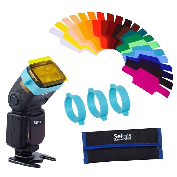 Kit de filtros de iluminación Selens Universal con 20 geles correctores de color