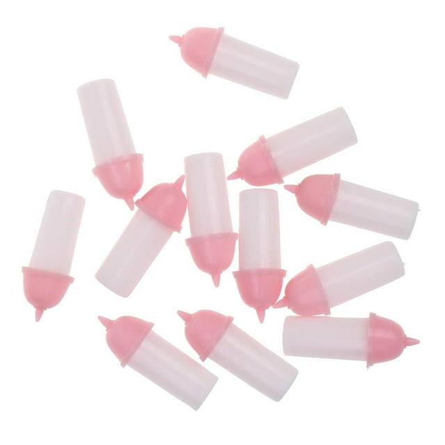 12 mini botellas niño Baby Shower Favor decoración de dispersión de