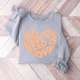 thumbnail image 1 of Meichang Chandails en Molleton pour Femmes, Chandail en Molleton de la Saint-Valentin, Chandail en Molleton Imprimé Amour Doux, Manches Longues, Col Rond, Chandails en Molleton de Vacances en Solde, 1 of 3