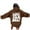 Brown, variant on Essentials Hoodie for Women Love Yourself Letter Print Hooded Preppy Long Sleeve With Pocket Lightweight Sweatshirts Beige