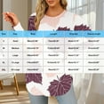 thumbnail image 3 of Yteetum Long Sleeve Shirts for Women Fall Tops Crewneck Casual Maple Leaf Print Long Sleeve T-Shirts Tunic Top Womens Solid Loose Lightweight Comfy Round Neck Fall Winter Base Layer Tee Shirts Tunic, 3 of 3