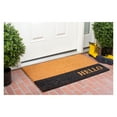 thumbnail image 2 of Calloway Mills Hello Black Stripe Doormat, 2 of 3
