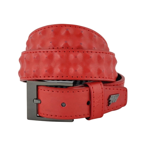 Cover Up Slim Leather Belt [Red]