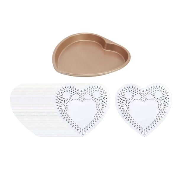 Bandeja para Pizza con forma de corazón, herramientas de cocina DIY, regalos del Día de San Valentín, utensilios para hornear, revestimiento de
