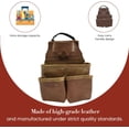 thumbnail image 5 of Style N Craft Framer's Nail and Tool Pouch in Full Grain Leather with Multiple Pockets, 5 of 7