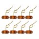 thumbnail image 1 of Luces de remolque LED para camiones Unique Bargains 24V, luces de marcador ovaladas de goma impermeables amarillas, 8 piezas, 1 of 7