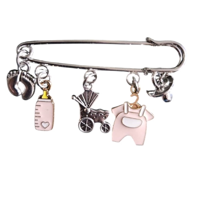 Seguro para embarazada, broche segurito para bebe niña, babyshower