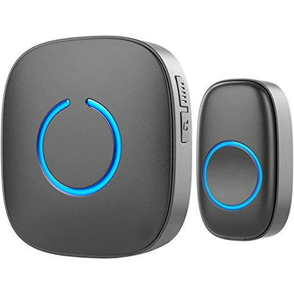 Wireless Doorbells for Home - Adjustable Volume with 52 Chimes, 1000Ft Range, Easy Installation, Weatherproof Wireless Doorbell w/LED Flash, White