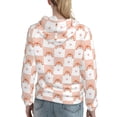 thumbnail image 7 of Daiia love plaid fox Pattern Women's Fashion Hoodies & Sweatshirts with Kangaroo Pocket Hooded Sweatshirt with Eye-catching Drawstrings-Large, 7 of 7