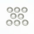 thumbnail image 2 of Dritz Curtain Grommets, 1" (25 mm) Inner Diameter, Heavy-Duty Plastic, Pewter Color, Snap-On Design, Tool-Free Installation, 8-Pack, 2 of 6