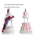 thumbnail image 2 of 4pcs 12.5cm Multi-layered Cake Roman Column Support Stand Decor Pillars DIY, 2 of 5