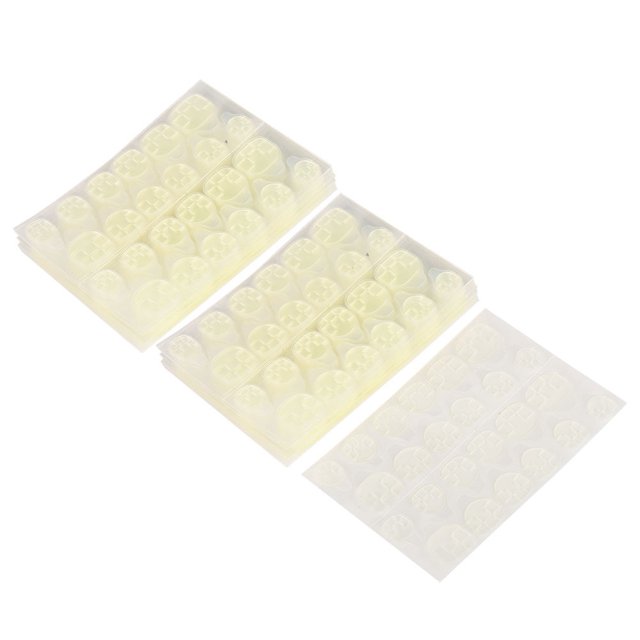 Cintas adhesivas transparentes de doble cara para uñas postizas (24 unidades x 50 hojas)