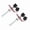 Red, variant on Riousery Universal Aluminum Engine Hood Cover Lock Pin Kit, Safety Latch for Racing & Rally Cars, Quick Release Bonnet Fasteners with Keys and Hardware included, Black (5.51 inches / 14 cm)