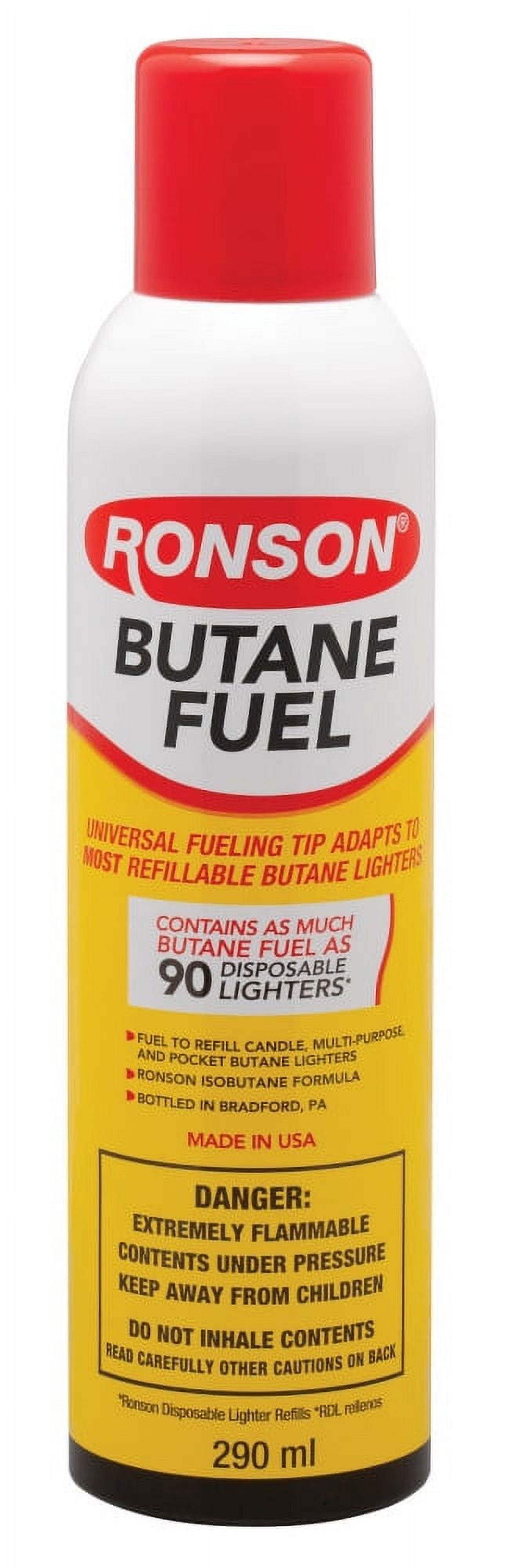 (6 pack) Ronson Multi-Fill Ultra American Butane Fuel Can - 290mL