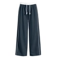 thumbnail image 5 of BOOMNY Girls Baggy Sweatpants Wide Leg Pants for Girl Trendy Patchwork Color Elastic Waist Athletic Jogger Pant With Pocket, 5 of 5