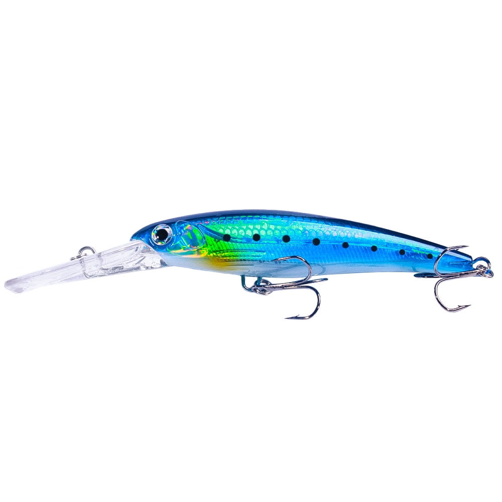 HENGJIA Minnow Fishing Lures,6Pcs Large Crankbaits Set Fishing Hard Baits Swimbaits Boat Topwater Lures for Trout Bass Perch Fishing