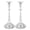 Silver, variant on Rupoun 2-Piece European Style Metal Candlestick Set, Single Head Candle Holder for Romantic Dinners, Weddings, and Home Decor, Elegant Centerpiece - Bronze (11.02 inches / 28 cm)