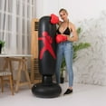 thumbnail image 3 of Sac de Frappe Autoportant Boxe Cardio Kickboxing Entraînement de Mise en Forme Adulte Maison, 3 of 9