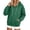 A376-Green, variant on Sokhug Hooded Sweatshirts for Women Long Sleeve Drawstring Hoodie with Front Kangaroo Pocket Drop Shoulder Loose Casual Solid Sweatshirts Tops