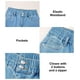 thumbnail image 4 of Jeans Astylish para mujer, cintura alta, pierna ancha, mezclilla azul, talla 8, 4 of 6