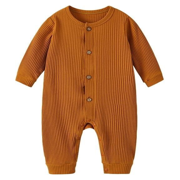 eczipvz Summer Baby Boy Clothes Neutral Baby Girls Boys Cotton Romper Cute Newborn Clothes Khaki,6-12 Months