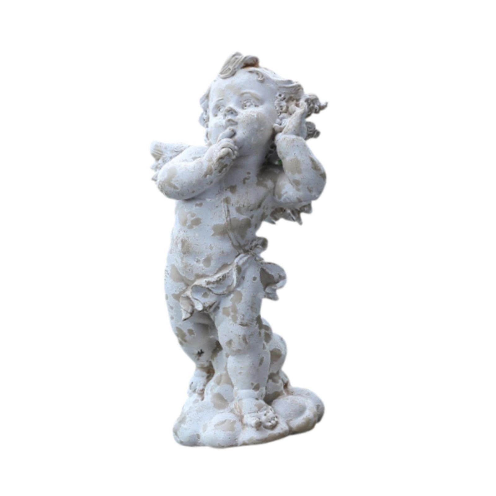 MAGIDEAL Angel Garden Statue Sculpture European Vintage Outdoor Statue for Poolside B